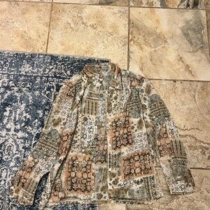 Vintage Patterned Blouse